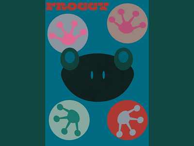 Froggy Poster design graphic design illustration poster vector