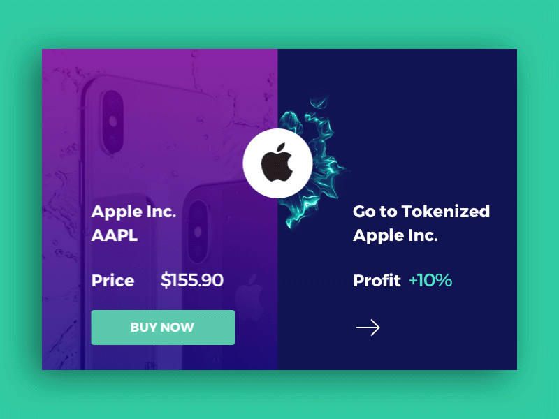 Future Tokenization animate apple concept creative crypto design token ui ux wow