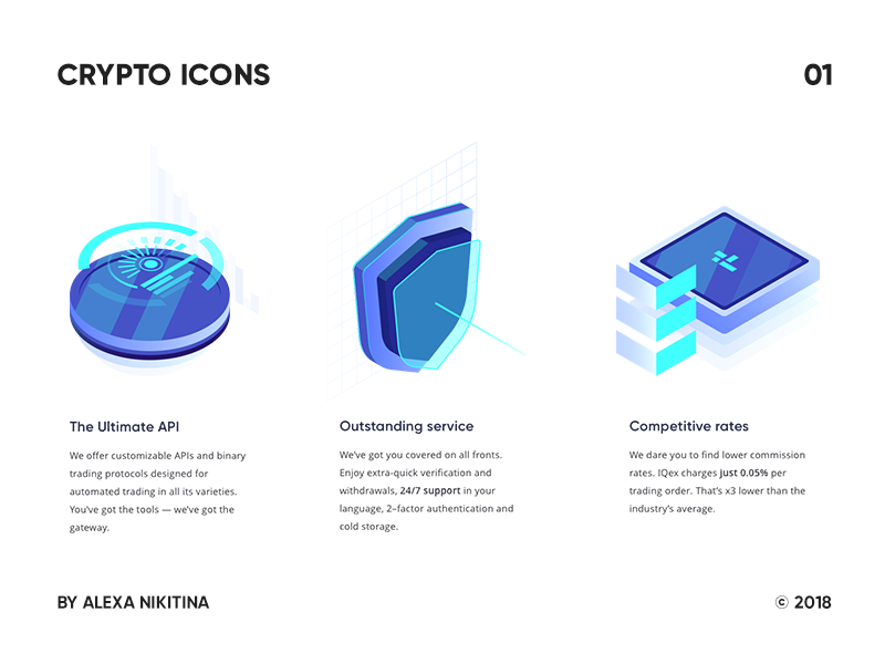 Crypto Icons bitcoin blockchain crypto email exchange icons iqcoin iqoption token