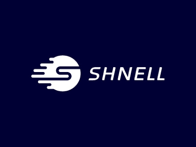 Shnell Logo, iteration 2 blue bolt bolts lightning logo s white