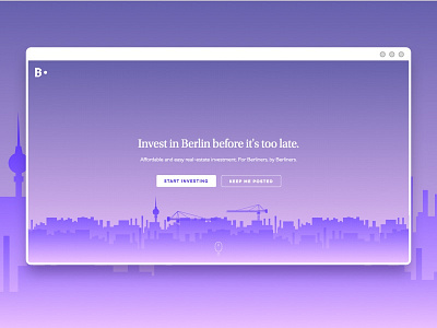 Berlin Circle Home berlin blue celestin city gradient home homepage invest logo purple ui ux