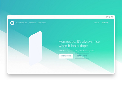Homepage Concept blue concept focus gradient green home homepage minimal simple ui ux