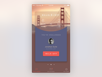 Casual Workout card challenge exercise fitness friend gamification ios profile transparent ui ux workout