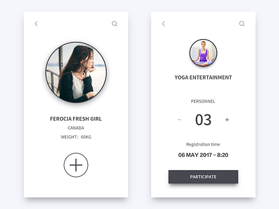 Daily UI #032 app card design ico information light ui ux