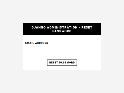 Django Administration Reset Password