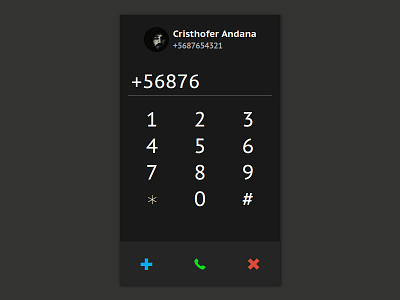 Day 003 - Dial Pad call cellphone challenge concept daily100 dailyui design dial interface number pad ui