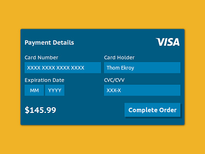 Day 004 - Credit Card Payment card challenge concept credit daily100 dailyui design interface payment shop ui