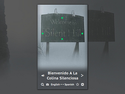 Day 012 - Augmented Translator augmented challenge concept daily100 dailyui design horror interface silent hill translator ui