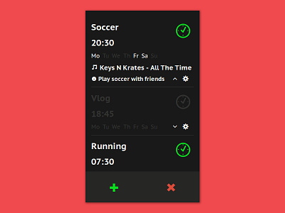 Day 013 - Alarm Clock alarm card challenge clock concept daily100 dailyui date design interface time ui