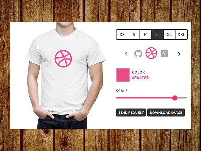 Day 015 - T-Shirt Creator challenge clothes concept creator daily100 dailyui design dribbble interface shirt t shirt ui