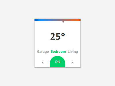 Day 020 - Thermostat Widget card challenge concept daily100 dailyui design garage interface living thermostat ui widget