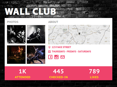 Day 029 - Club Profile about challenge club concept daily100 dailyui design interface likes photos profile ui