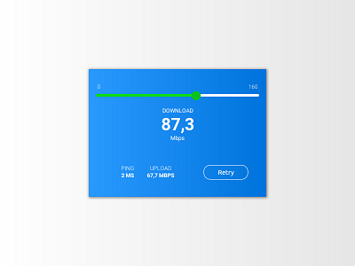 Day 048 - Speedometer challenge clean concept daily100 dailyui design download interface ping speedometer ui upload