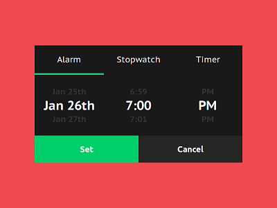 Day 068 - Date Picker Scroll challenge concept daily100 dailyui date design interface picker scroll time ui ux