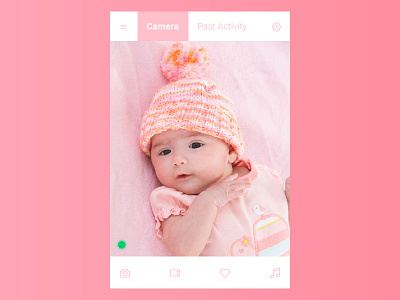 Day 069 - Baby Monitor baby camera challenge concept daily100 dailyui design interface monitor ui ux