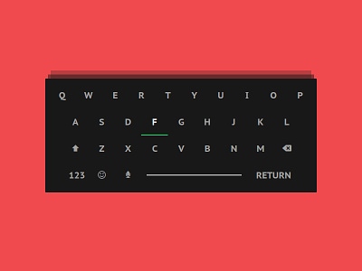 Day 094 - Mobile Keyboard challenge concept daily100 dailyui design interface key keyboard minimalist mobile ui ux