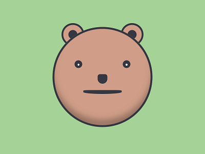 Emoticon Grizzly Bear bear design designer emoticon emoticons face graphic grizzly icon icondesign ui ux