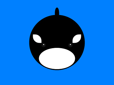 Emoticon Orca Whale design designer emoticon emoticons face graphic icon icondesign orca ui ux whale