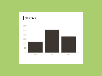 Bar Chart - Statics bar chart clean css design designer html information statics stats ui uidesign