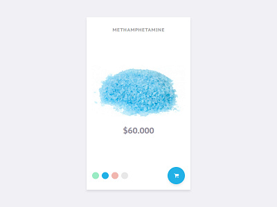 Methamphetamine Shop app card design designer drug inspiration interface product shop ui uidesign ux