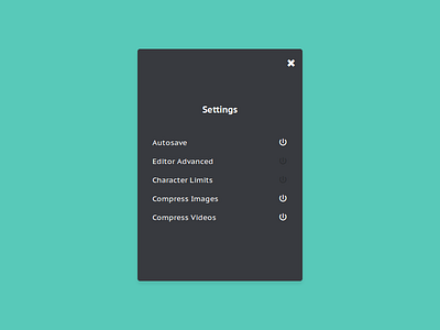 Notwer - Settings app behance code design designer editor flat note simple software ui ux