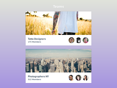 Teams Card card clean design flat group minimal simple team teams ui ux webdesign