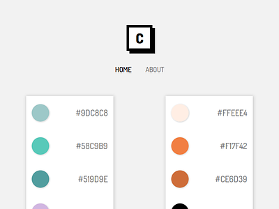 Coolors - Beautiful Color Palettes app colors design designer github minimal palettes project ui ux web