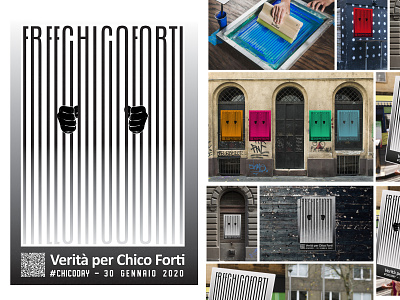 POSTER CHICO FORTI FREE - Social Campaign illustration minimal progettazione stampa progettazione stampa vector