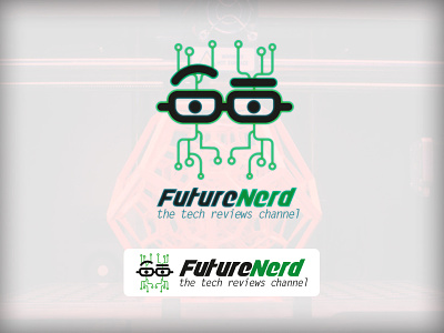 Future Nerd - logo branding brand branding clean corporate identity logo logotype wordmark youtube