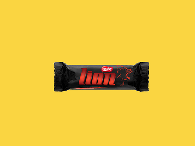 Lion branding candy chocolate chocolate bar crispy desert graphic design illustration lion nestle package design packaging sweets yammy
