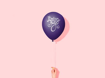 Bring joy balloon branding bring joy dessert enjoy gift graphic design happy happyness ice cream logo milky positive vibes present sweets