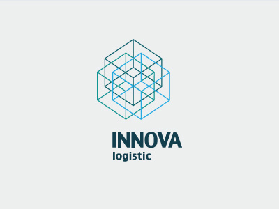 Innova branding identity innova logistic company logo