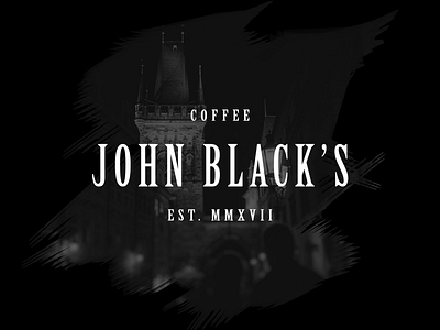 John Black's Coffee branding coffee font logo type typeface