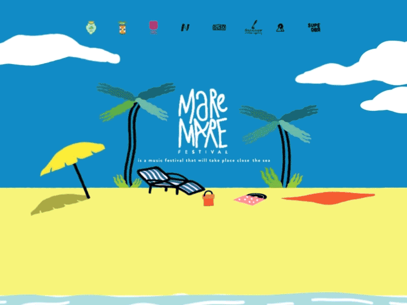 Mare Mare Festival 2d animation gif motion design motion graphic