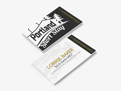 Portland Short Stay Business Card Mockup branding business card business cards