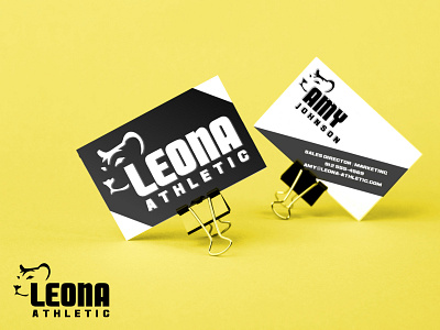 Leona Card Mockup logo