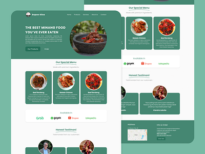 Dapoergina Landing Page app design graphic design ui ux web