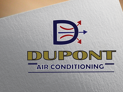 Dupont Air Conditioning Logo design 3d branding companylogo design graphic design illustration logo logodesign logodesigncontest vector