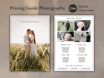 Photography Pricing Guide - 2 Pages