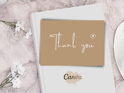 Thank Your Card - Simple Design canva design minimalist seller simple template thank thanks thankyoucard you