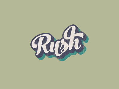 Rush design typography