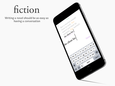 Fiction conversational ui design ui ux writing