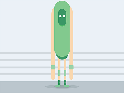 Meet Lenny flat skinny solids tall wrestler