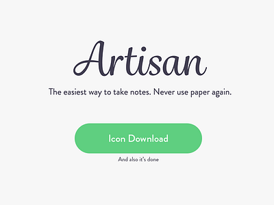 Artisan is Done! artisan challenge icon download project release