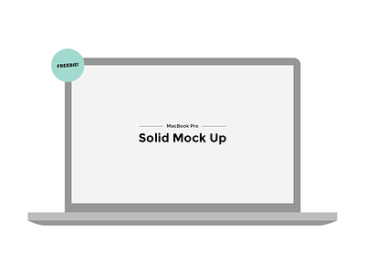 MacBook Pro Solid Mock Up PSD