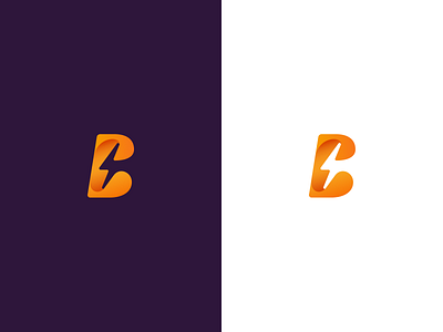 Logo proposal #1 b b logo bolt brand branding bunny illustrator letter b logo lightning lightning bolt lightning logo logo orange rabbit rabbit logo