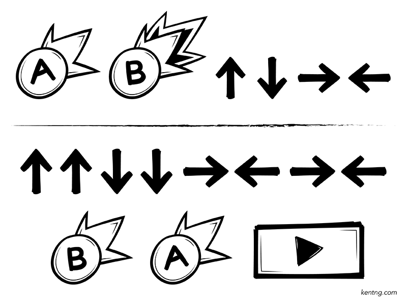 Interface Icons konami code user interface code konami icon button gaming games game interface user ui