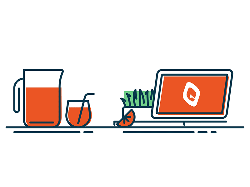 The Pulp - Email Header animation element email gif header juice newsletter orange orange element orange juice