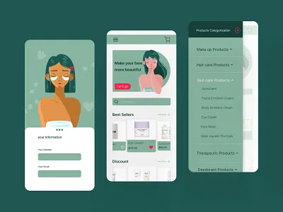 product design app branding cosmetic product cosmetic product site design graphic design ill illustration mobaile mobaile designer product design typography ui ui ux ux webdesign