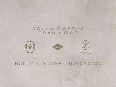 Rolling Stone Trading Co. brand design branding dandelion hand lettering jewelry logo metalsmith texan texas turquoise western wishbone